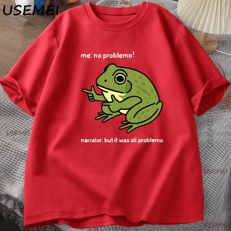 Funny Frog Me No Problemo Tshirt Graphic Tees Casual Round Neck Cotton Short Sleeve Tshirt Unisexs Designer Clothing Streetwear XL
Funny Frog Me No Problemo Tshirt Graphic Tees Casual Round Neck Cotton Short Sleeve Tshirt Unisexs Designer Clothing Streetwear XL