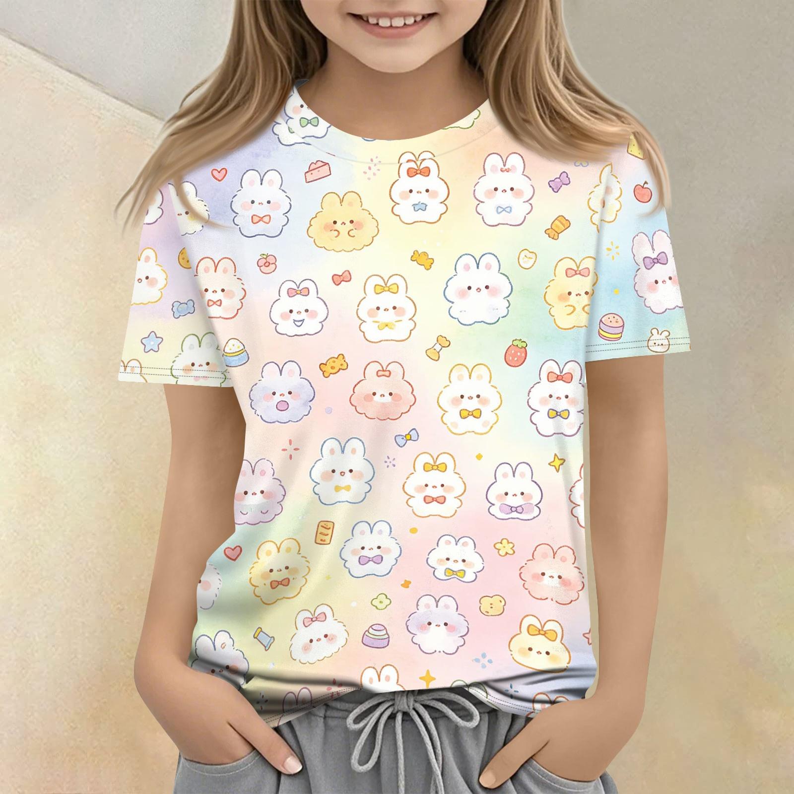 Kids Animal Print Crew Neck Short Sleeve Casual Loose Fit T Shirt Soft Comfortable Fabric Suitable for Everyday Wear 110
Kids Animal Print Crew Neck Short Sleeve Casual Loose Fit T Shirt Soft Comfortable Fabric Suitable for Everyday Wear 110