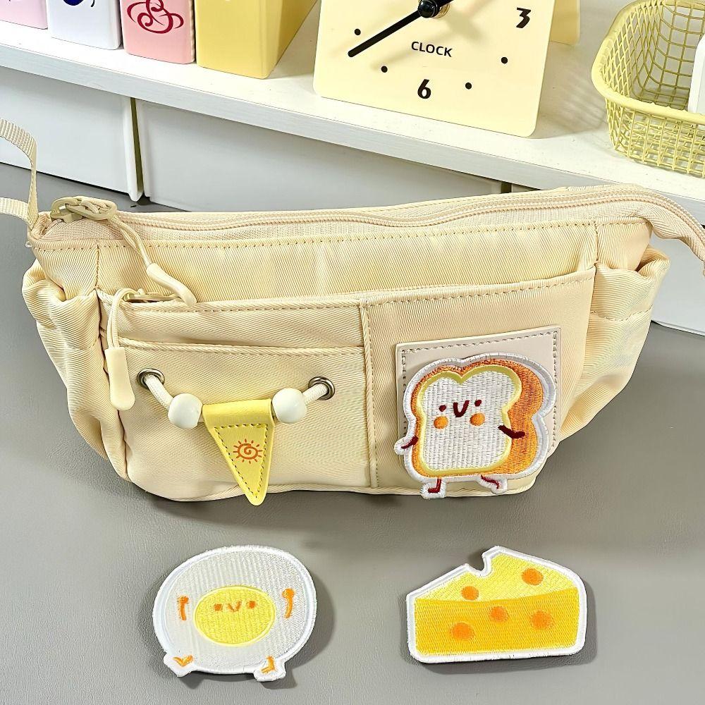 Multilayer Pencil Case Embroidered Patch Stationery Bag New Pen Bag School Office With 3PCS Patches
Multilayer Pencil Case Embroidered Patch Stationery Bag New Pen Bag School Office With 3PCS Patches