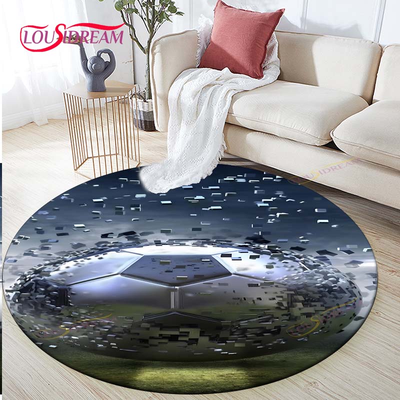 3D Football Rug Home Decorative Round Carpet Soft Fashion Area Rugs Bedroom Anti-slip Floor Mat Chair Mat Evil Carpet Gift 60cm
3D Football Rug Home Decorative Round Carpet Soft Fashion Area Rugs Bedroom Anti-slip Floor Mat Chair Mat Evil Carpet Gift 60cm
