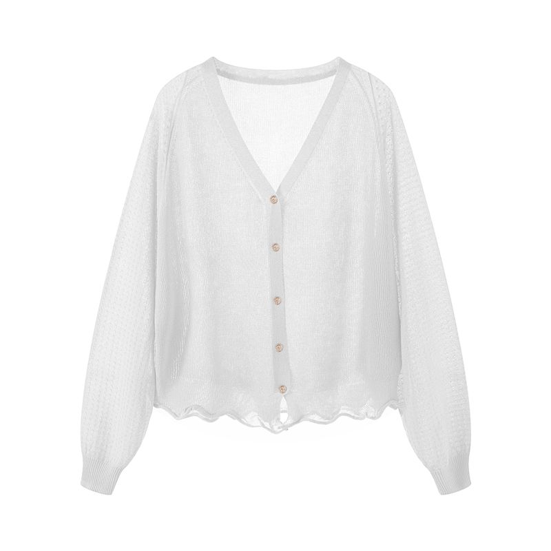 K-стиль Летний Свободный Большого размера Ледяной шелк Свитер Женский Кардиган Короткий Тонкий Верхняя одежда Топы Защита от солнца Рубашка для помещений с кондиционером Верхняя одежда White L
K-стиль Летний Свободный Большого размера Ледяной шелк Свитер Женский Кардиган Короткий Тонкий Верхняя одежда Топы Защита от солнца Рубашка для помещений с кондиционером Верхняя одежда White L