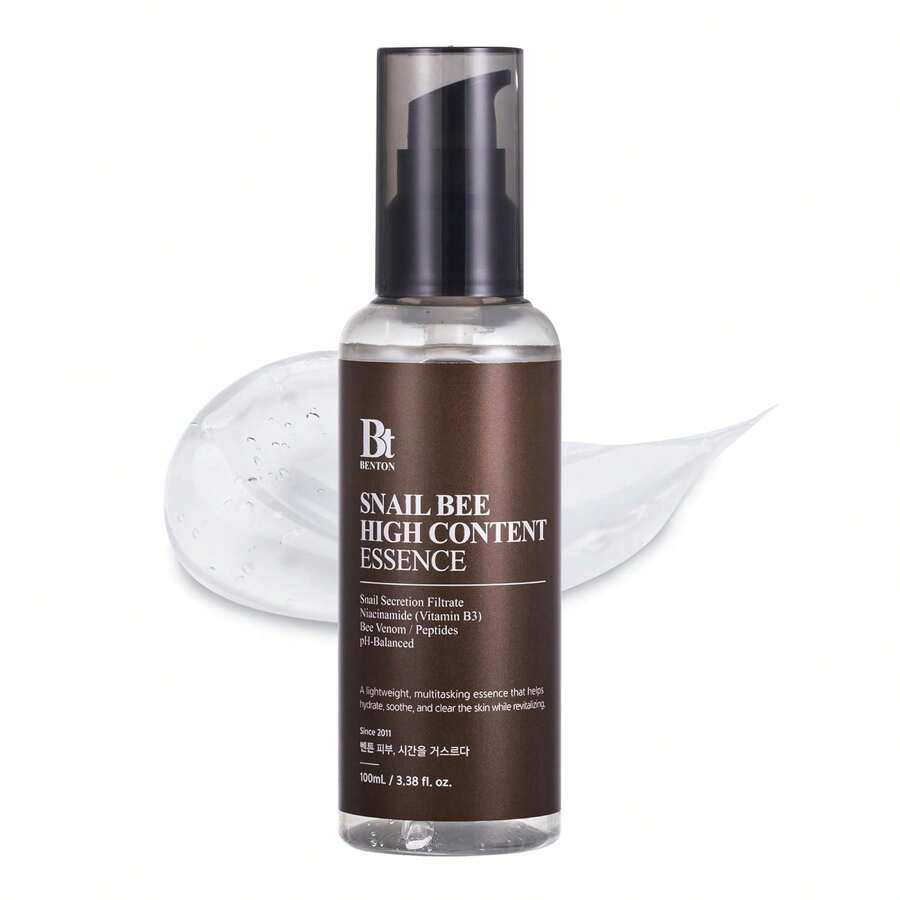Benton Snail Bee High Content Essence 100мл - Есенція з муцином равлика, ніацинамідом та бджолиною отрутою | Корейський догляд за шкірою, зволожувач для обличчя для жінок
Benton Snail Bee High Content Essence 100мл - Есенція з муцином равлика, ніацинамідом та бджолиною отрутою | Корейський догляд за шкірою, зволожувач для обличчя для жінок