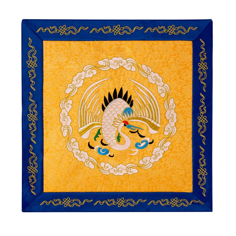38*38cm Scriptures Cover Cloth Brocade Fabric Gossip Crane Embroidery Pattern Temple Decoration Supplies Desktop Decoration
38*38cm Scriptures Cover Cloth Brocade Fabric Gossip Crane Embroidery Pattern Temple Decoration Supplies Desktop Decoration