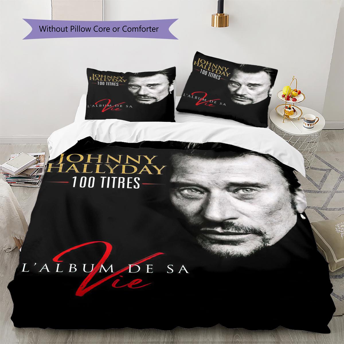 1PC Johnny Hallyday pattern Bedding Quilt Set Quilt Cover Pillowcase Home Decoration Birthday Gift (1 * duvet cover + 19 * pillowcase, without core) 135x200cm
1PC Johnny Hallyday pattern Bedding Quilt Set Quilt Cover Pillowcase Home Decoration Birthday Gift (1 * duvet cover + 19 * pillowcase, without core) 135x200cm