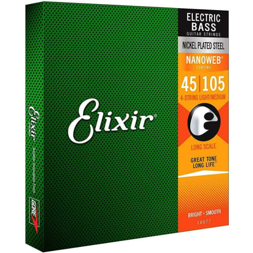 ELIXIR Elixir Bass String NANOWEB Nickel Long Scale Light .045-.100 #14052
ELIXIR Elixir Bass String NANOWEB Nickel Long Scale Light .045-.100 #14052