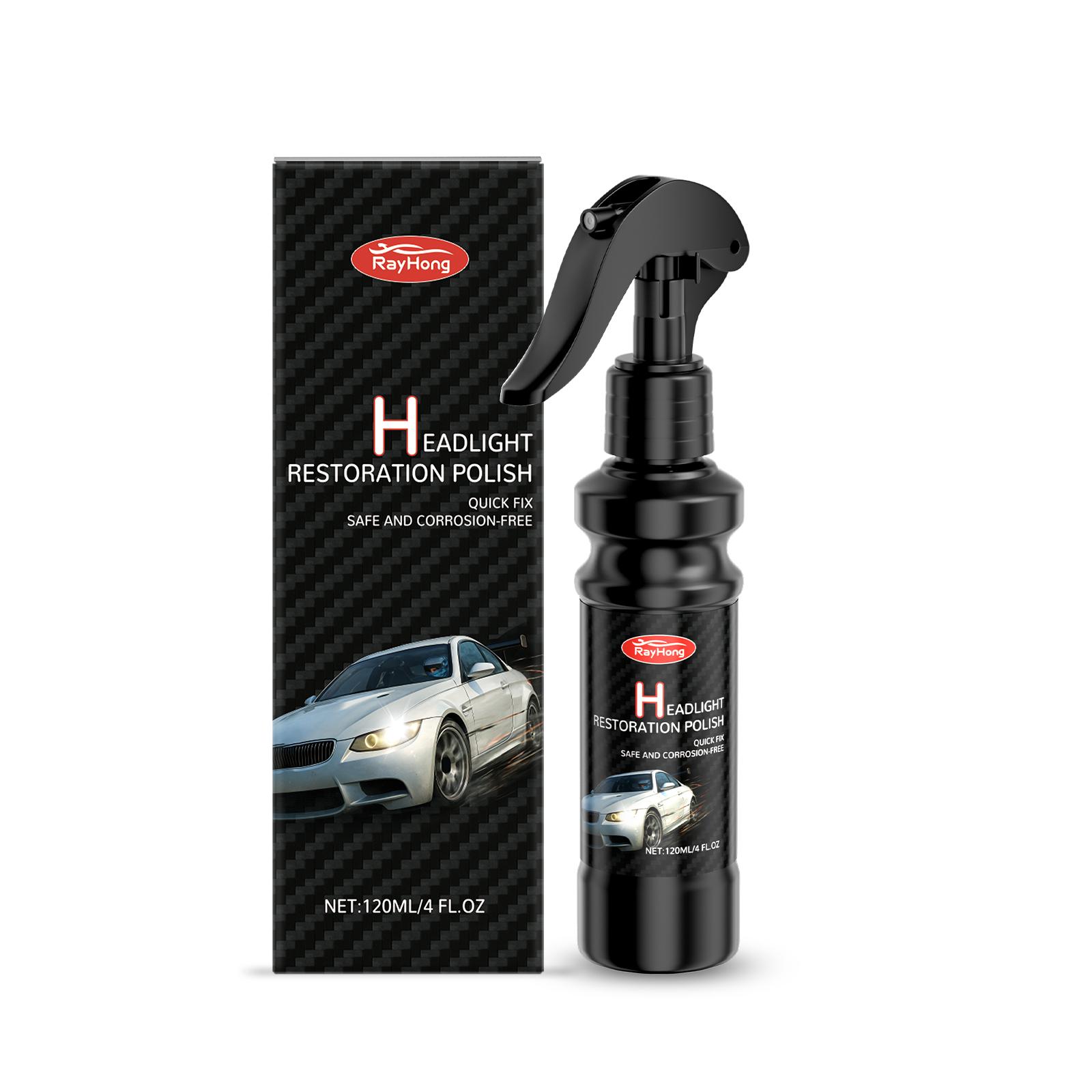 Rayhong Automotive Headlight Maintenance Spray Waterproof & Anti-Fog Formula for Plastic & Glass Lens Covers 120ml
Rayhong Automotive Headlight Maintenance Spray Waterproof & Anti-Fog Formula for Plastic & Glass Lens Covers 120ml