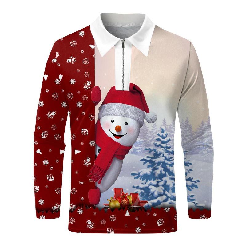 Рождественская 3D цифровая печать Мужская мода весна осень полиэстер поло рубашка повседневная рубашка поло топы S
Рождественская 3D цифровая печать Мужская мода весна осень полиэстер поло рубашка повседневная рубашка поло топы S