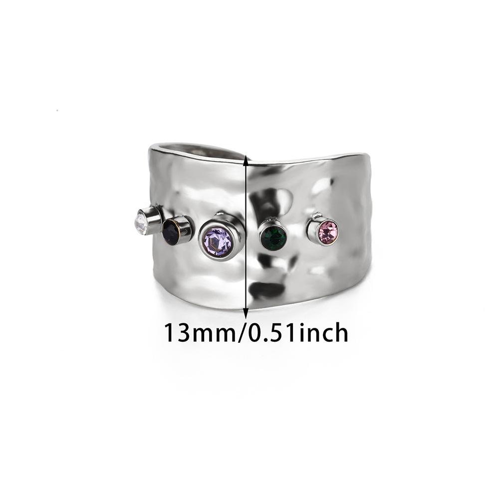 Multilayer Zircon Geometric Rings For Women Stainless Steel Gold Color Opening Chunky Ring Couple Wedding Christmas Zircon Gift
Multilayer Zircon Geometric Rings For Women Stainless Steel Gold Color Opening Chunky Ring Couple Wedding Christmas Zircon Gift