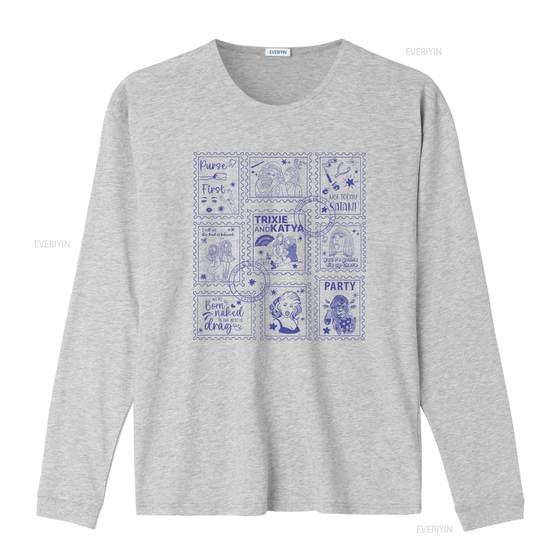 Trixie Katya Doodle Stamp Design T Shirt Vintage Style for Rupauls Drag Race Fans vintage Washed Comfortable streetwear Soft 4XL
Trixie Katya Doodle Stamp Design T Shirt Vintage Style for Rupauls Drag Race Fans vintage Washed Comfortable streetwear Soft 4XL