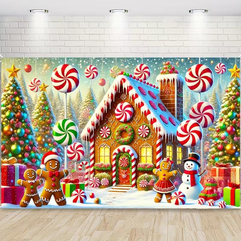 2D Winter Candy Land Christmas Scene Photography Backdrop 47.2x31.5inch/120*80cm
2D Winter Candy Land Christmas Scene Photography Backdrop 47.2x31.5inch/120*80cm