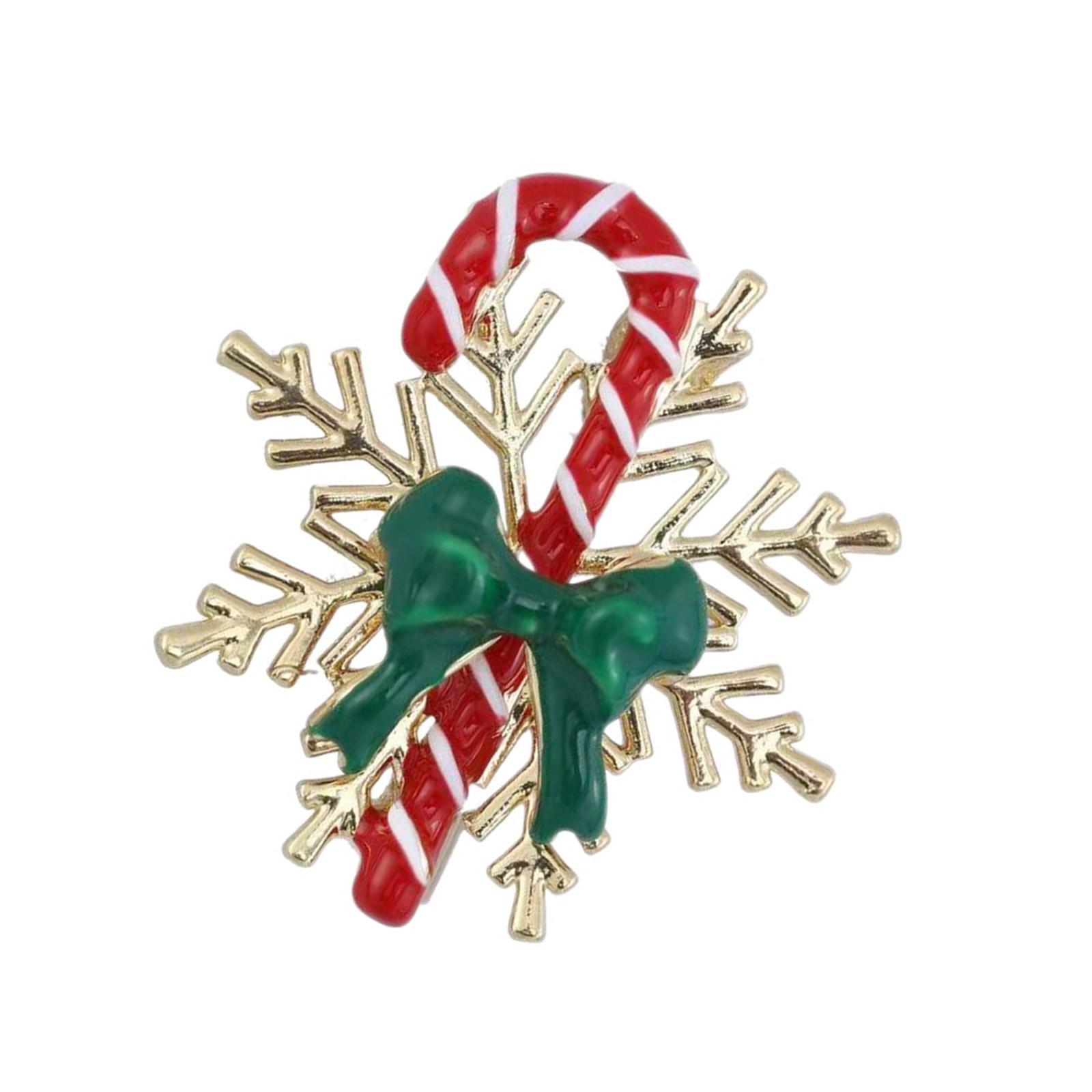 Festive Snowflake Candy Crutch Brooch Alloy Laple Pin Holiday Chest Jewelry for Christmas Celebration Accessories 1
Festive Snowflake Candy Crutch Brooch Alloy Laple Pin Holiday Chest Jewelry for Christmas Celebration Accessories 1