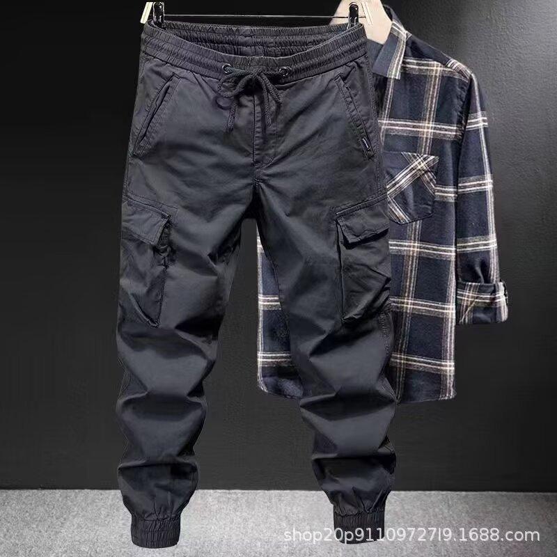 Casual Overalls Men s Spring and Autumn Loose Tied Feet Multi-pocket Solid Color Overalls Men M темно-серого
Casual Overalls Men s Spring and Autumn Loose Tied Feet Multi-pocket Solid Color Overalls Men M темно-серого
