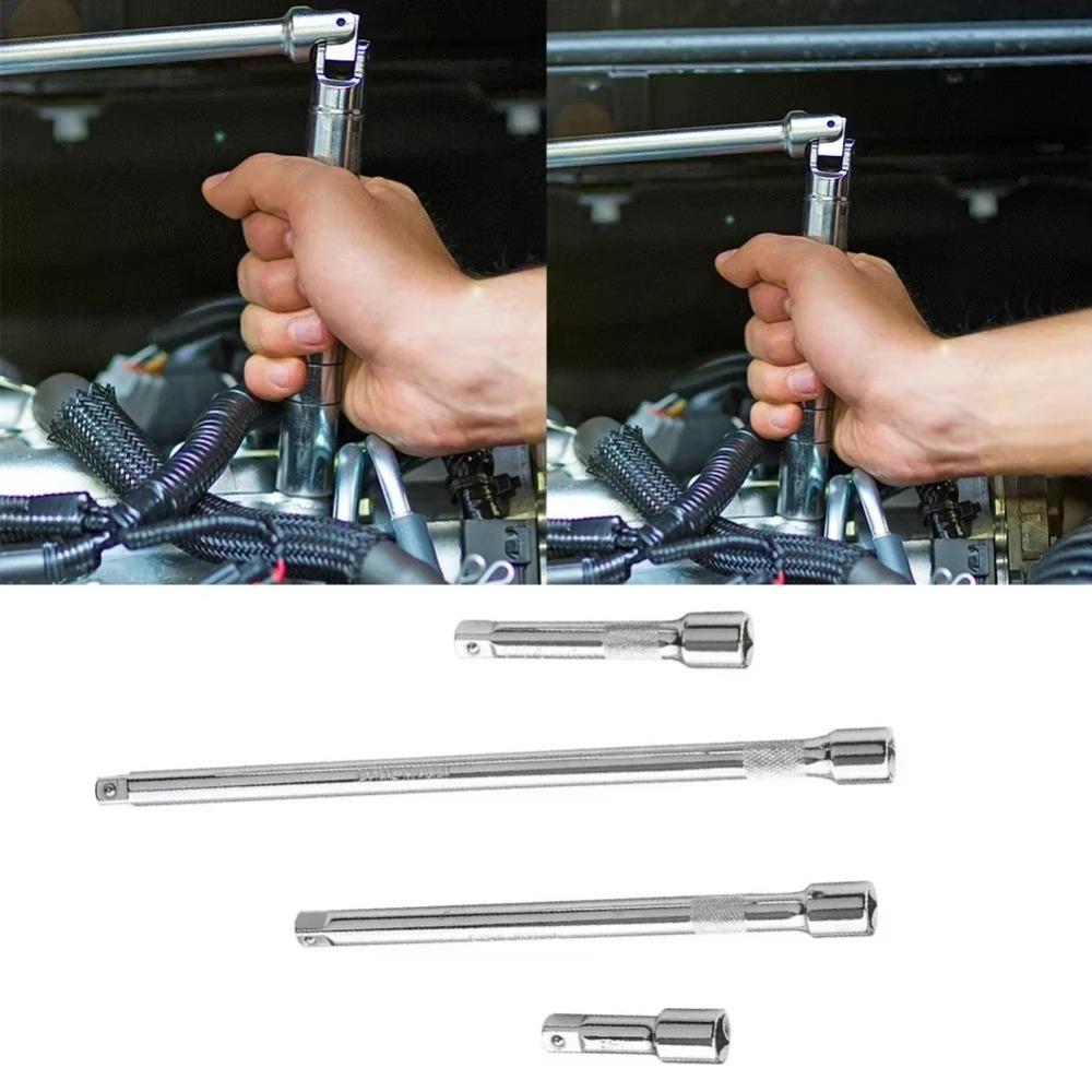 4pcs/set Steel Socket Extension Bar 1/4‘’ Extension Rod Ratchet Wrench Connecting Rod Accessories
4pcs/set Steel Socket Extension Bar 1/4‘’ Extension Rod Ratchet Wrench Connecting Rod Accessories