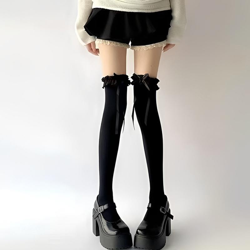 Ballet-Style Bow Over-The-Knee Socks Lace Socks Jk Style Openwork Socks
Ballet-Style Bow Over-The-Knee Socks Lace Socks Jk Style Openwork Socks