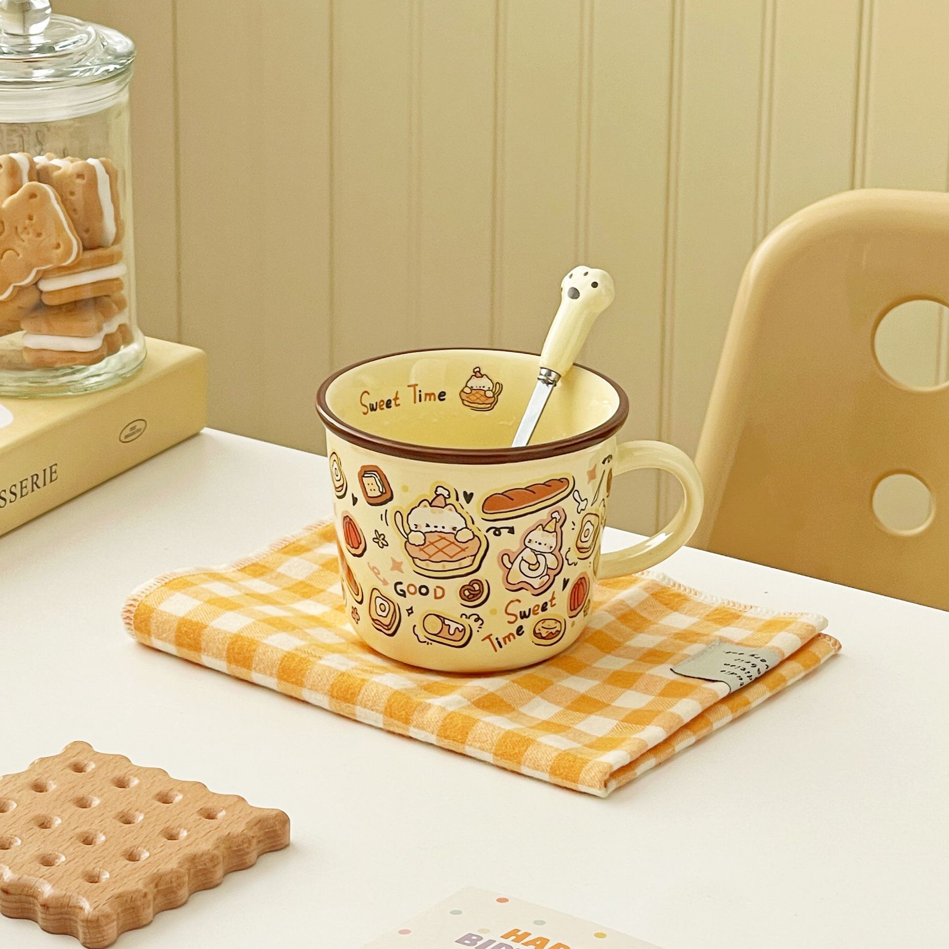 Retro Cartoon Animal Ceramic Cups Large Capacity Cute Mugs Couple Drinking Cups Breakfast Coffee Cups Souvenirs 350ml
Retro Cartoon Animal Ceramic Cups Large Capacity Cute Mugs Couple Drinking Cups Breakfast Coffee Cups Souvenirs 350ml