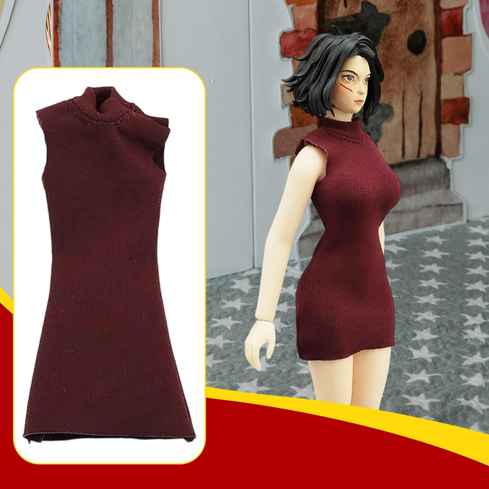 1/12 Scale Female Clothes Action Figure Accessory Gifts Multi Purpose Portable Skirt темно-червоний колір
1/12 Scale Female Clothes Action Figure Accessory Gifts Multi Purpose Portable Skirt темно-червоний колір
