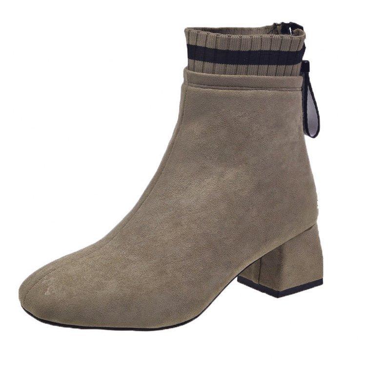 Autumn and winter new short boots Korean version suede thick heel Martin boots medium heel boots short socks boots women s boots 43 хакі
Autumn and winter new short boots Korean version suede thick heel Martin boots medium heel boots short socks boots women s boots 43 хакі