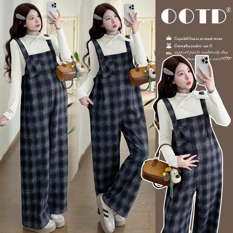 Autumn/Winter Maternity Plaid Overalls Set with Plus Velvet Thickening 2XL
Autumn/Winter Maternity Plaid Overalls Set with Plus Velvet Thickening 2XL
