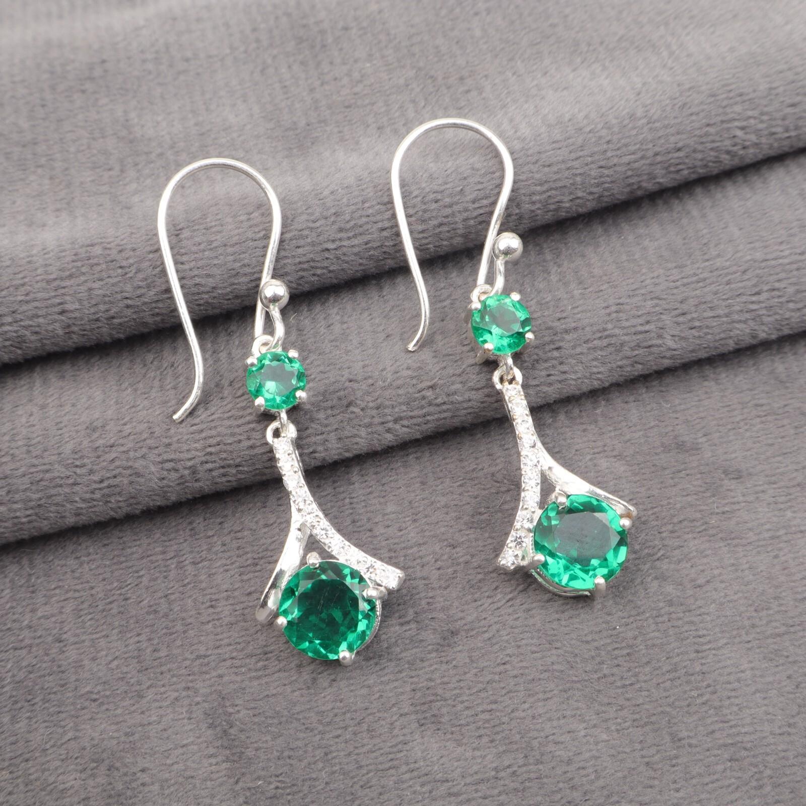 Chrome Diopside Gemstone 925 Solid Silver Jewelry Zircon Wedding Earrings 1.84 CZE-9-5
Chrome Diopside Gemstone 925 Solid Silver Jewelry Zircon Wedding Earrings 1.84 CZE-9-5