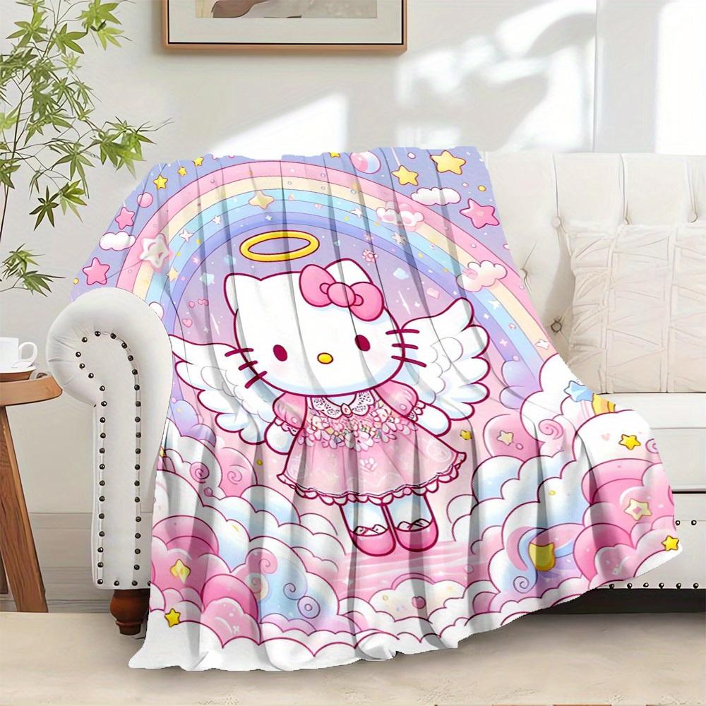 1pc Hello Kitty Angel Wings Rainbow Cloud Star Design Home Flannel Blanket - Seasonal Universal Comfortable Washable Gift for All Ages, Perf 130x150cm
1pc Hello Kitty Angel Wings Rainbow Cloud Star Design Home Flannel Blanket - Seasonal Universal Comfortable Washable Gift for All Ages, Perf 130x150cm
