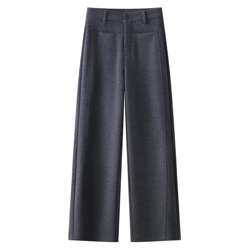 Женские бежевые брюки из ацетата и шерсти широкого кроя - Осень/Зима 2024, с высокой посадкой, свободного прямого кроя XL серый
Женские бежевые брюки из ацетата и шерсти широкого кроя - Осень/Зима 2024, с высокой посадкой, свободного прямого кроя XL серый