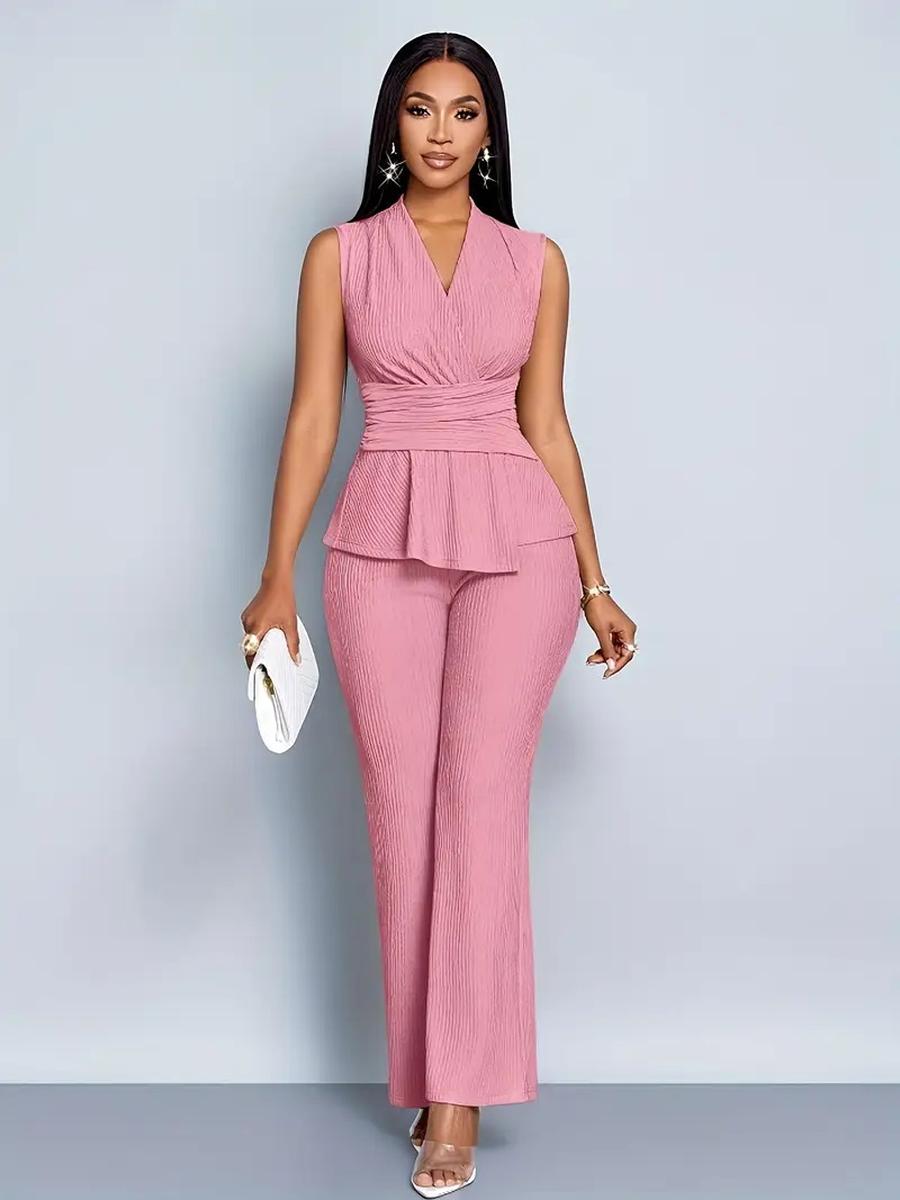 New Spring Summer Women s Two Piece Set Elegant Slim Fit V-Neck Sleeveless Irregular T-Shirt Wide Leg Pants Outfit XXL
New Spring Summer Women s Two Piece Set Elegant Slim Fit V-Neck Sleeveless Irregular T-Shirt Wide Leg Pants Outfit XXL