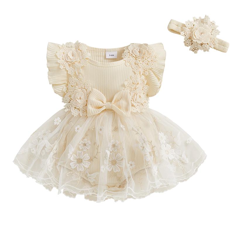 Baby Girls Romper Plain Floral Lace Embroidery Skirt Layered Ruffle Sleeveless Snap Bottom Jumpsuit 1-3M хаки
Baby Girls Romper Plain Floral Lace Embroidery Skirt Layered Ruffle Sleeveless Snap Bottom Jumpsuit 1-3M хаки