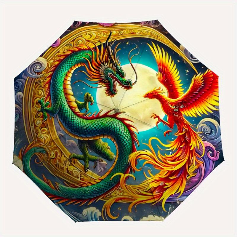 1pc Dragon Phoenix Yin Yang Automatic Open/close Folding Umbrella, Compact Portable Travel Umbrella,Cute Umbrella, Durable Construction yy250804071
1pc Dragon Phoenix Yin Yang Automatic Open/close Folding Umbrella, Compact Portable Travel Umbrella,Cute Umbrella, Durable Construction yy250804071