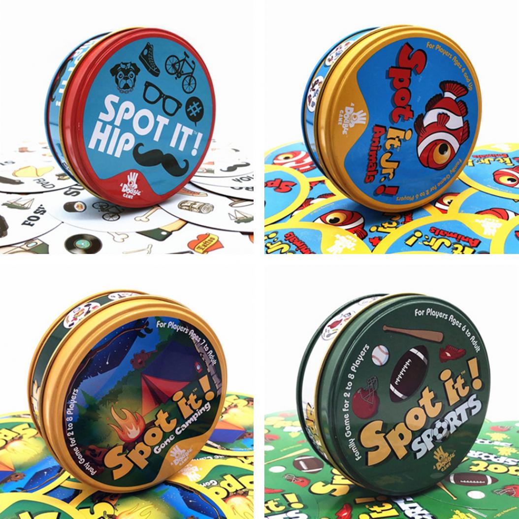 Spot Dobble Find it Настольные карты Игровая коробка Семейный сбор Рождественская вечеринка Игрушка в подарок
Spot Dobble Find it Настольные карты Игровая коробка Семейный сбор Рождественская вечеринка Игрушка в подарок