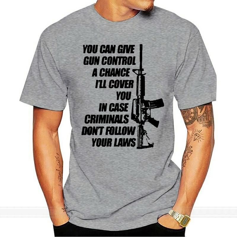 Gun Control Criminals Don Follow Law 2Nd Amendment Pro Gun Rights TShirt Summer Brand Clothing Cartoon Men T Shirt 4XL
Gun Control Criminals Don Follow Law 2Nd Amendment Pro Gun Rights TShirt Summer Brand Clothing Cartoon Men T Shirt 4XL
