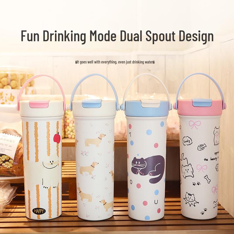 316 Stainless Steel Cat Design Thermos Cup - Double Layer, High-Quality, Portable Coffee Cup Blue Handle Cat
316 Stainless Steel Cat Design Thermos Cup - Double Layer, High-Quality, Portable Coffee Cup Blue Handle Cat