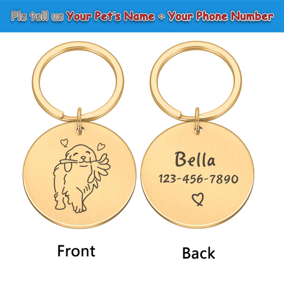 1pc Colorful Palm toys Custom Name and number Cat Dog ID Tag Name with Cute Symbols Engraving Dog Accessories For Pets 3.5X3.5cm
1pc Colorful Palm toys Custom Name and number Cat Dog ID Tag Name with Cute Symbols Engraving Dog Accessories For Pets 3.5X3.5cm