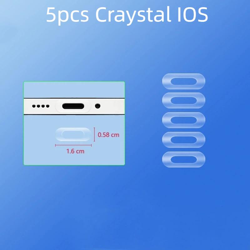10/5Pcs Phone Tablet Charging Port Protective Film - Transparent Luminous Sticker Anti-Scratch Protector For Ios Type-C Usb 5pcs Craystal IOS
10/5Pcs Phone Tablet Charging Port Protective Film - Transparent Luminous Sticker Anti-Scratch Protector For Ios Type-C Usb 5pcs Craystal IOS