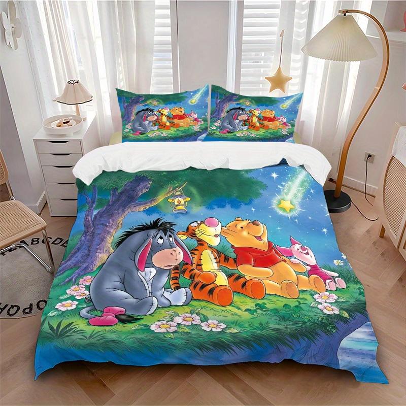 3pcs set Winnie-the-Pooh Tigger Eeyore Bedding Set with Duvet Cover+Pillowcases, All-Season Polyester, Zipper Closure62 135x200cm
3pcs set Winnie-the-Pooh Tigger Eeyore Bedding Set with Duvet Cover+Pillowcases, All-Season Polyester, Zipper Closure62 135x200cm