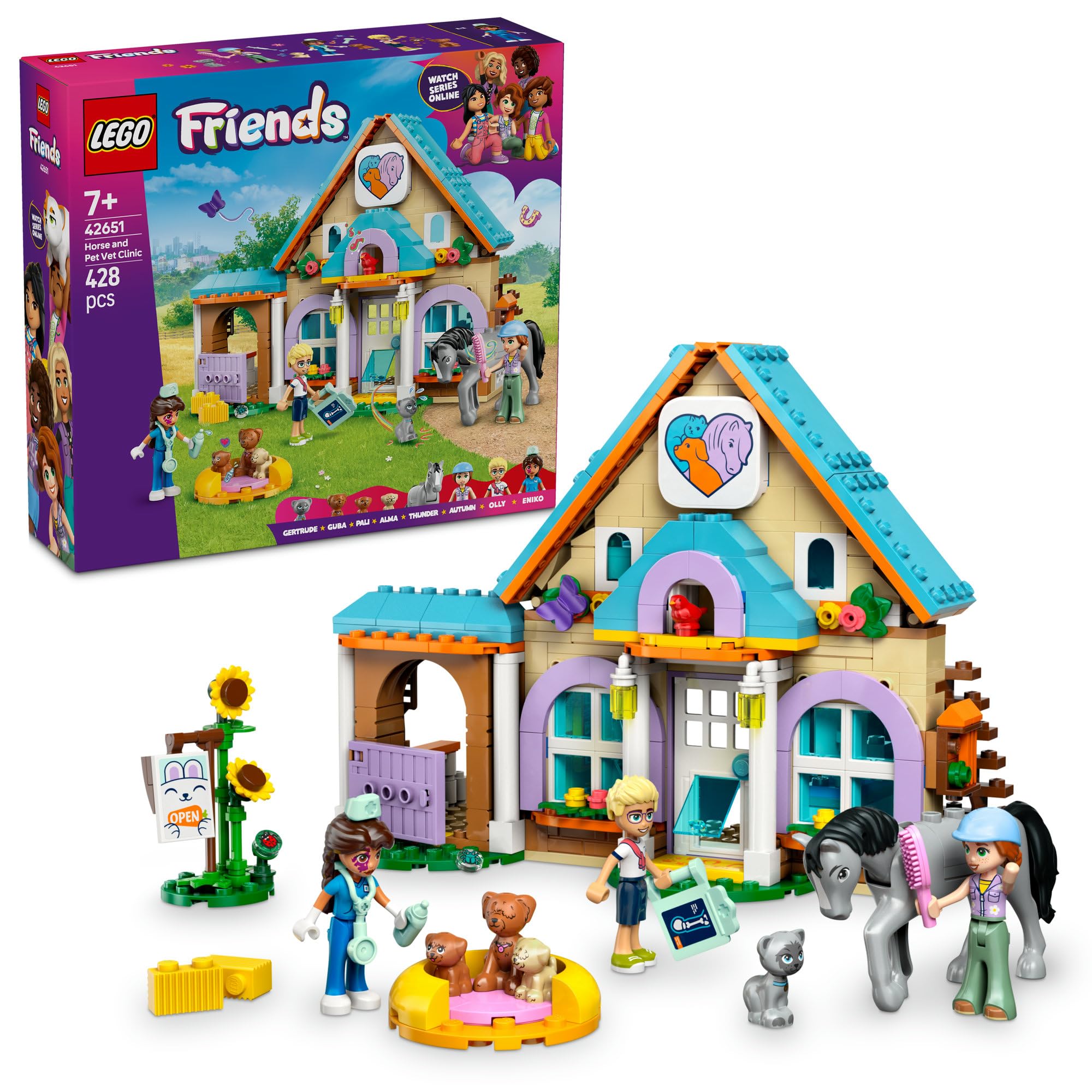 LEGO Friends Animal Hospital and Pets Toys Blocks789Elementary School Pretend Play House Animal Creatures 42651
LEGO Friends Animal Hospital and Pets Toys Blocks789Elementary School Pretend Play House Animal Creatures 42651