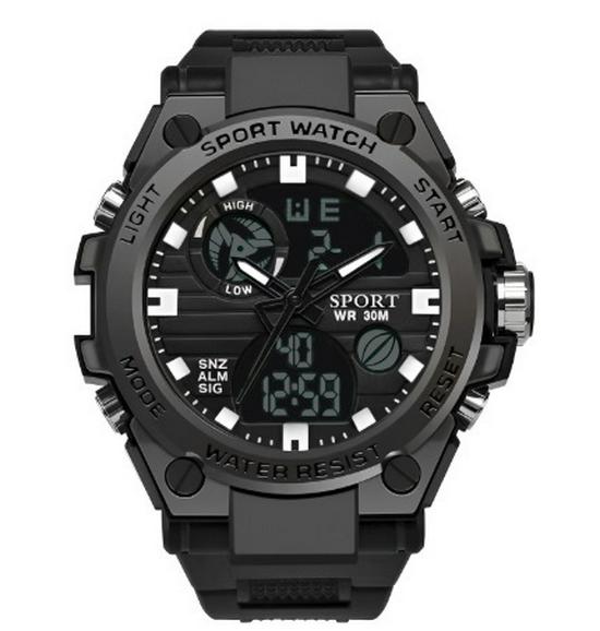 Мужские многофункциональные светящиеся спортивные часы для студентов и молодежи
Мужские многофункциональные светящиеся спортивные часы для студентов и молодежи