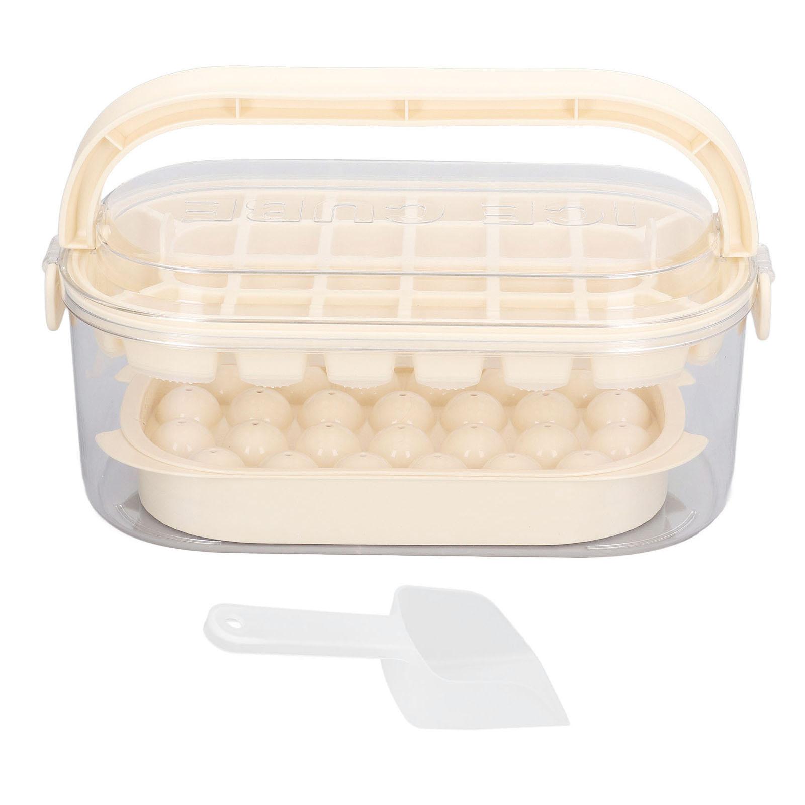 2 Trays Round Square Ice Cube Trays with Lid and Bin for Freezer Ice Cube Molds with Shovel Making Green
2 Trays Round Square Ice Cube Trays with Lid and Bin for Freezer Ice Cube Molds with Shovel Making Green