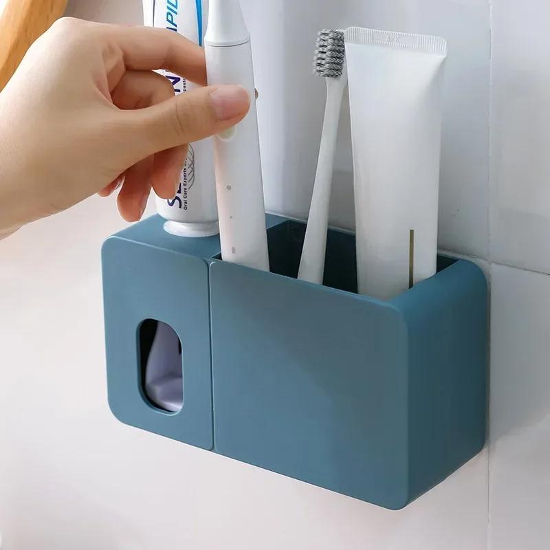 2 In 1 Toothpaste Dispenser With Toothbrush Holder Wall Mount Automatic Tooth Paste Squeezer Bath Organizer Bathroom Accessories
2 In 1 Toothpaste Dispenser With Toothbrush Holder Wall Mount Automatic Tooth Paste Squeezer Bath Organizer Bathroom Accessories