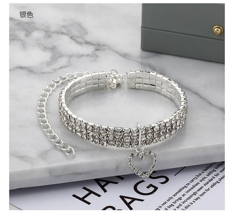 Три ряда эластичных ожерелья со стразами для домашних животных, цепочка с подвеской в виде любви, ошейник для кошек и собак, товары для животных, аксессуары для маленьких собак S белый
Три ряда эластичных ожерелья со стразами для домашних животных, цепочка с подвеской в виде любви, ошейник для кошек и собак, товары для животных, аксессуары для маленьких собак S белый