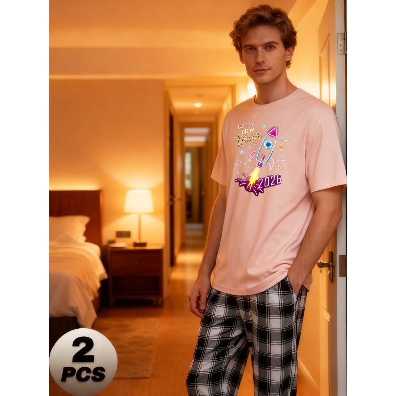 2026 New Year Family Loungewear Set, Soft Polyester Short Sleeves & Trendy Plaid L
2026 New Year Family Loungewear Set, Soft Polyester Short Sleeves & Trendy Plaid L