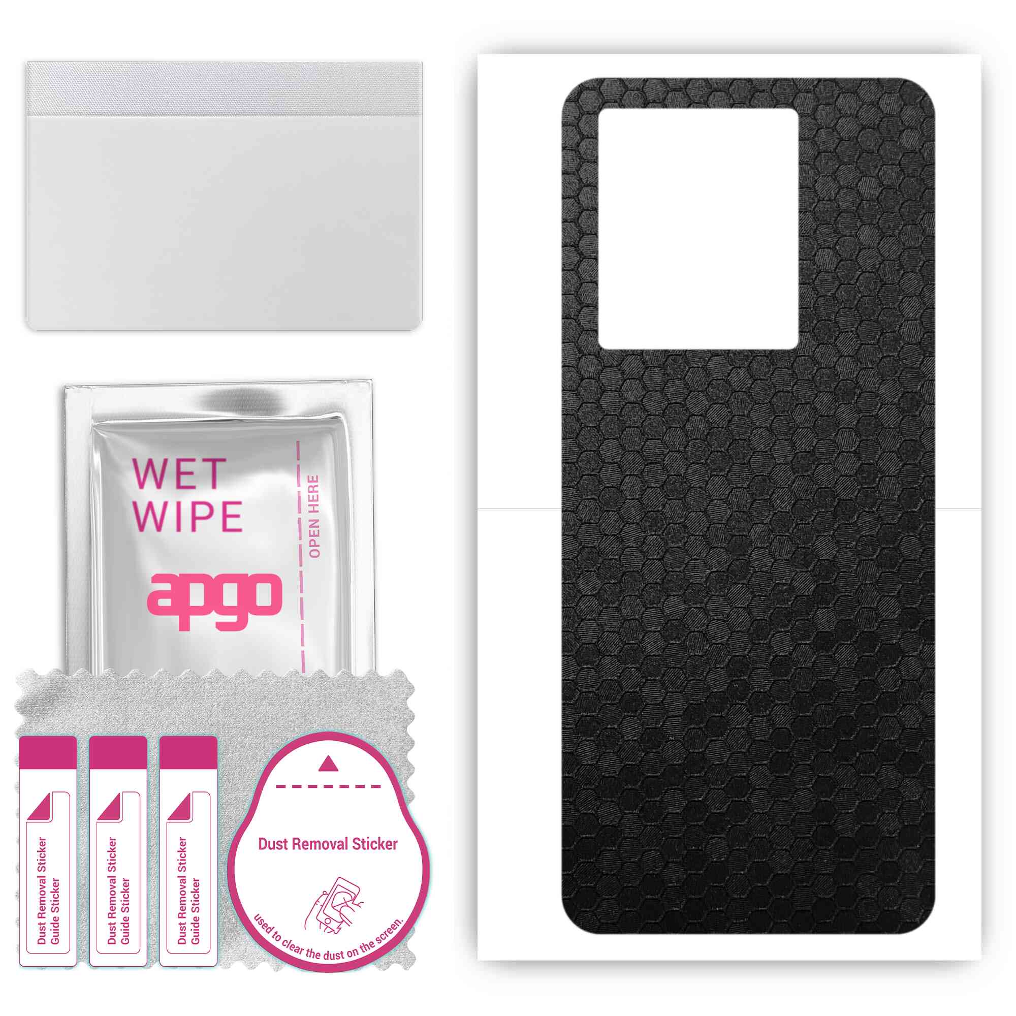 apgo Protective Skin Sticker for the back compatible with Vivo IQOO U5e, Wrap Film, Foil, Vinyl - Pattern Black Honeycomb
apgo Protective Skin Sticker for the back compatible with Vivo IQOO U5e, Wrap Film, Foil, Vinyl - Pattern Black Honeycomb