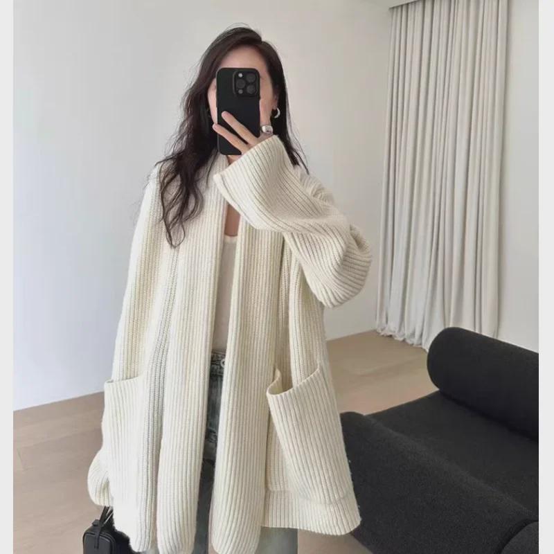 Temperamental Mid-Length Women s Cardigan Sweater: Autumn/Winter Thick Loose Slimming Knit Coat One Size чорний
Temperamental Mid-Length Women s Cardigan Sweater: Autumn/Winter Thick Loose Slimming Knit Coat One Size чорний