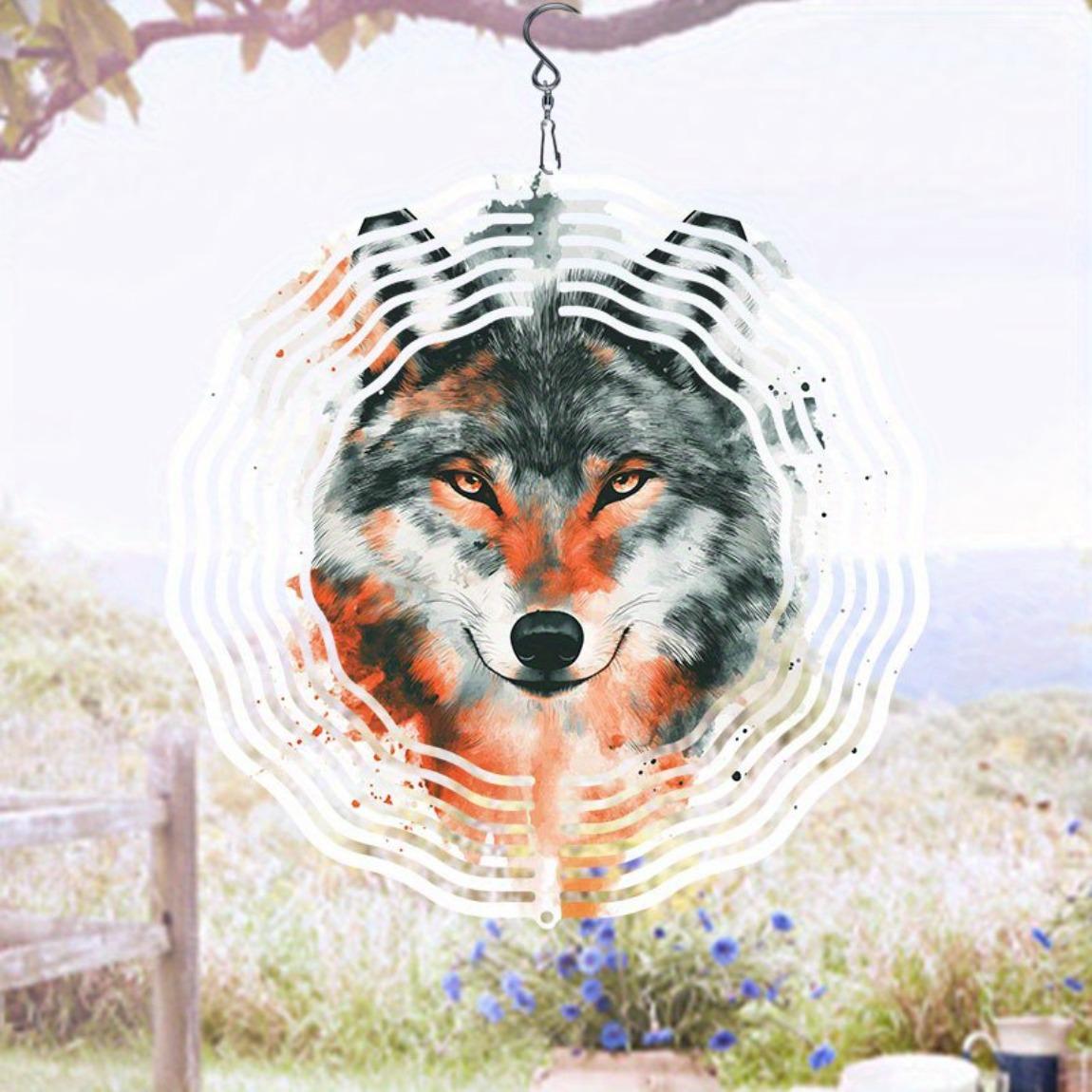 Wolf Watercolor Wind Chime with 360 Rotating Hook Outdoor Garden Patio Decor Weatherproof 3D Dynamic Art for Holiday Gifts
Wolf Watercolor Wind Chime with 360 Rotating Hook Outdoor Garden Patio Decor Weatherproof 3D Dynamic Art for Holiday Gifts