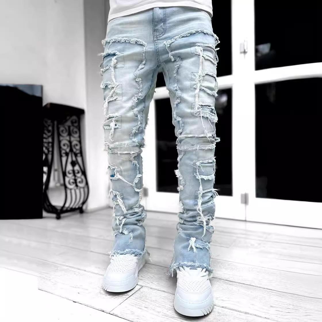 New Men s Denim Straight Leg Jeans Street Fashion Ins Colorful Stretch Patch Denim Straight Leg Jeans S
New Men s Denim Straight Leg Jeans Street Fashion Ins Colorful Stretch Patch Denim Straight Leg Jeans S