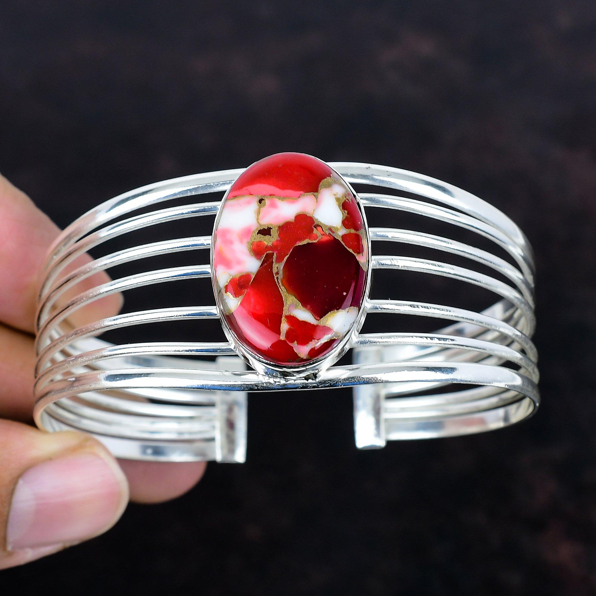 Kingman red mohave copper turquoise cuff bracelet gemstone bangle handmade jewelry 925 sterling silver cuff adjustable bangle gifts for wife Adjustable
Kingman red mohave copper turquoise cuff bracelet gemstone bangle handmade jewelry 925 sterling silver cuff adjustable bangle gifts for wife Adjustable