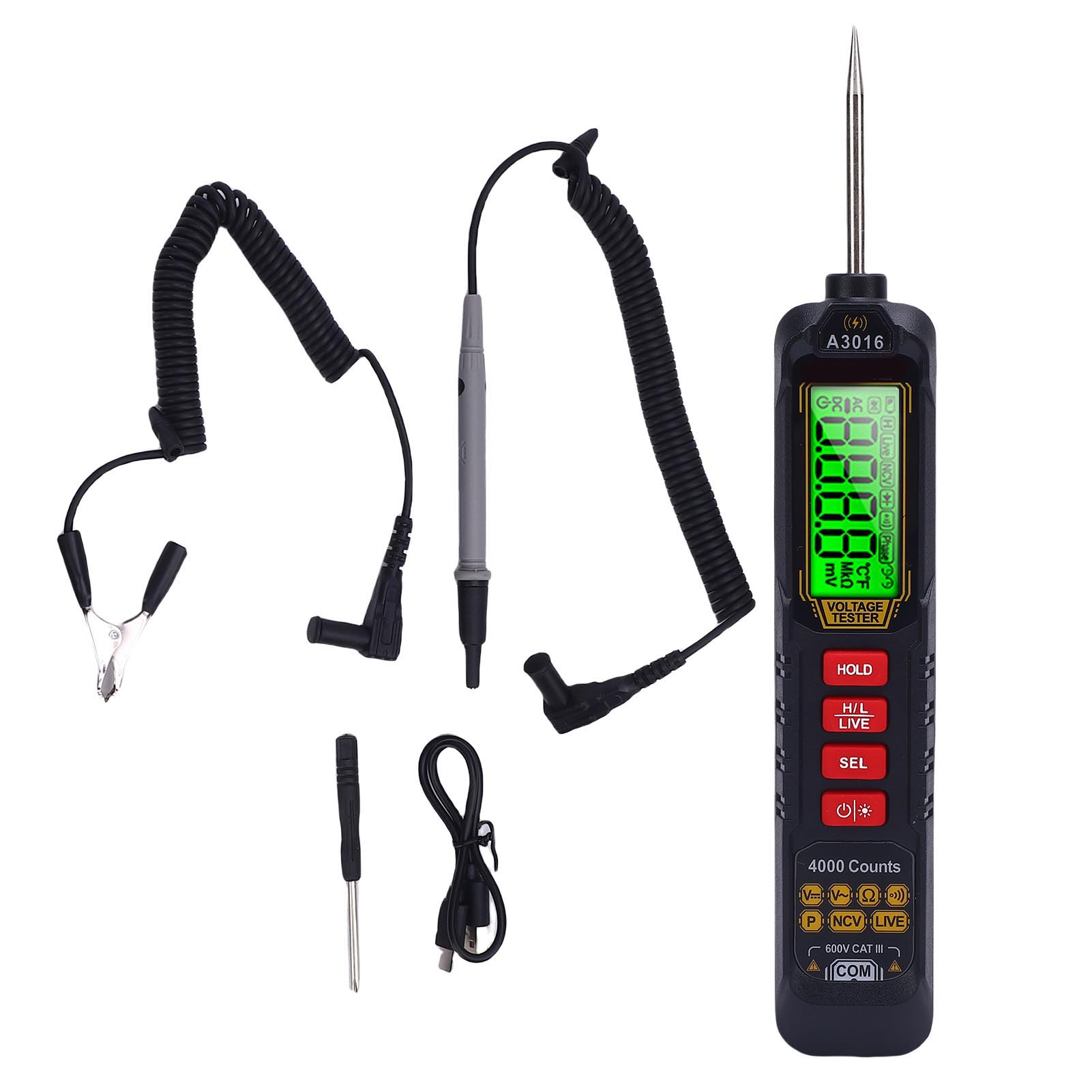 Digital Pen Multimeter NCV Induction Breakpoint Location Auto Identification Electrical Test Pen
Digital Pen Multimeter NCV Induction Breakpoint Location Auto Identification Electrical Test Pen