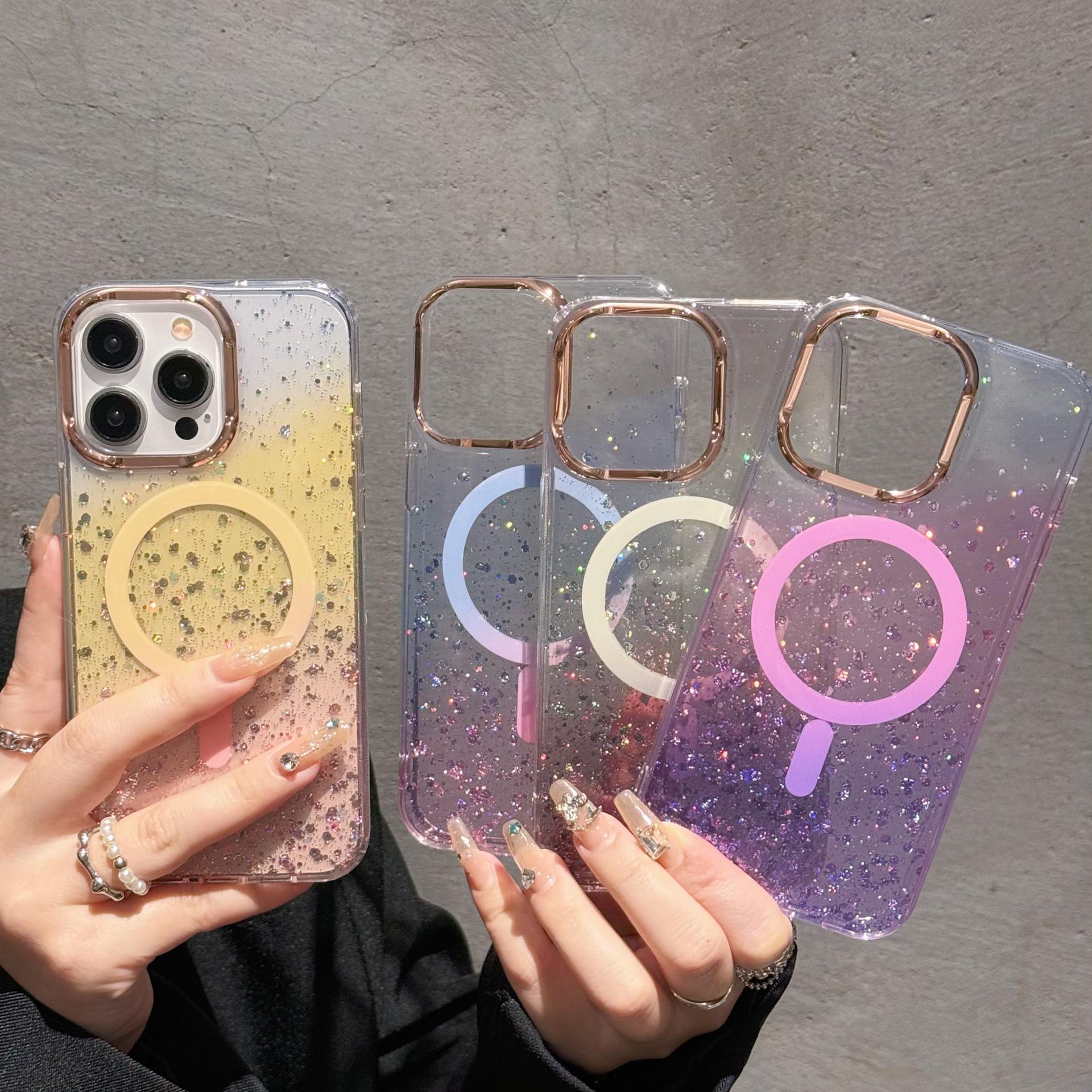 Double-layer Coating Suitable for Apple 15 Promax Mobile Phone Case IPhone 14 Brilliant Flash Powder 13 Magnetic Soft Case Apple 15
Double-layer Coating Suitable for Apple 15 Promax Mobile Phone Case IPhone 14 Brilliant Flash Powder 13 Magnetic Soft Case Apple 15
