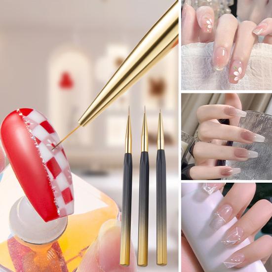 3Pcs Beautiful High Tenacity Plastic Nail Painting Pen Art Drawing Liner Phototherapy Pens Home Supply
3Pcs Beautiful High Tenacity Plastic Nail Painting Pen Art Drawing Liner Phototherapy Pens Home Supply