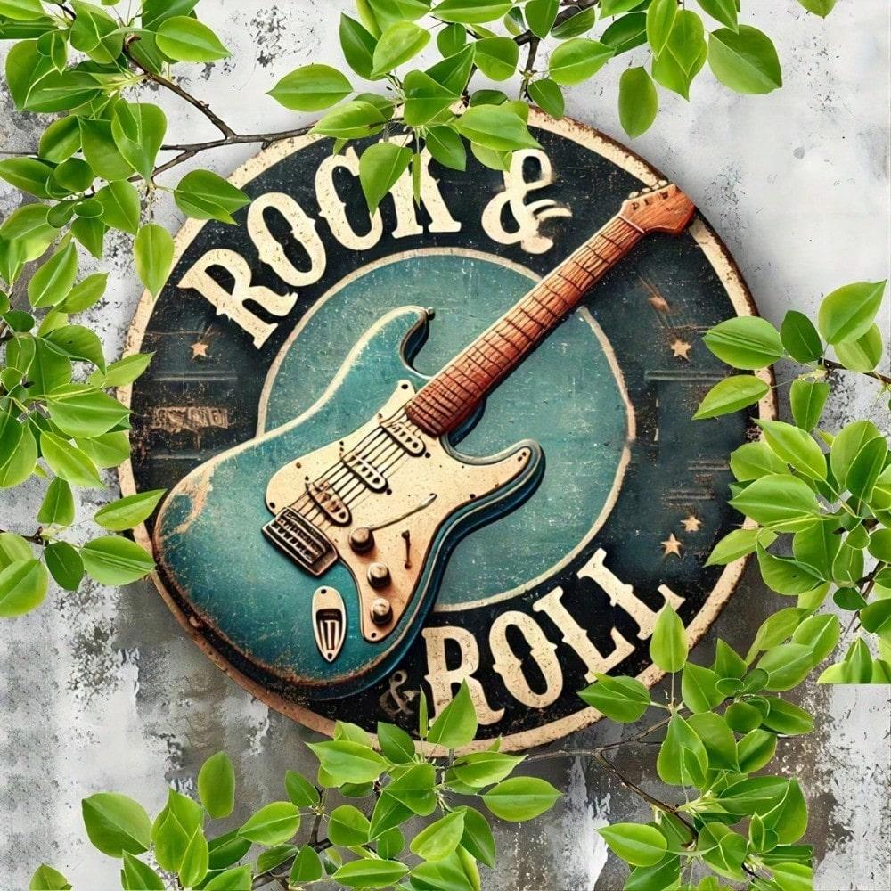 Vintage Metal Guitar Wall Art 8x8 Inch Round Tin Sign For Home Bar Office Decor 20x20 різнокольоровий
Vintage Metal Guitar Wall Art 8x8 Inch Round Tin Sign For Home Bar Office Decor 20x20 різнокольоровий