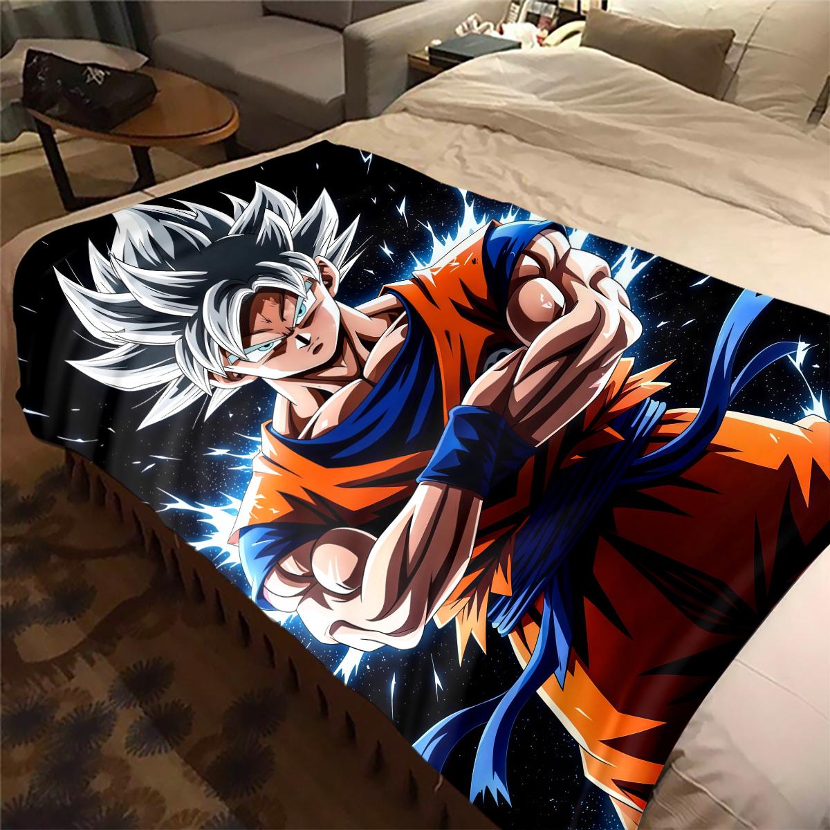 1 шт. Плед із фланелі з принтом Son Goku, Високоякісний, Для всіх сезонів, Декор для дому, Тепло та затишок, Ідеальний для різдвяних подарунків 130cm x 150cm
1 шт. Плед із фланелі з принтом Son Goku, Високоякісний, Для всіх сезонів, Декор для дому, Тепло та затишок, Ідеальний для різдвяних подарунків 130cm x 150cm